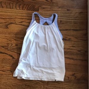 whit and purple tank